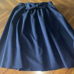 Kidpik Girls Navy Skirt w/Bow Accent Size 10